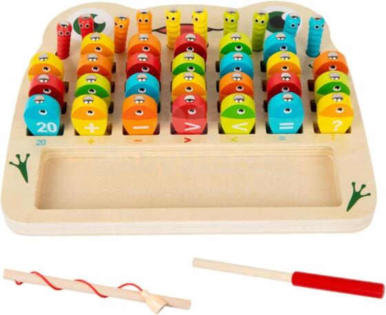 Riaisttd Fishing Wood Game Alphabet and Number Art.241388  Деревянный пазлна магнитах Буквы и Цифры