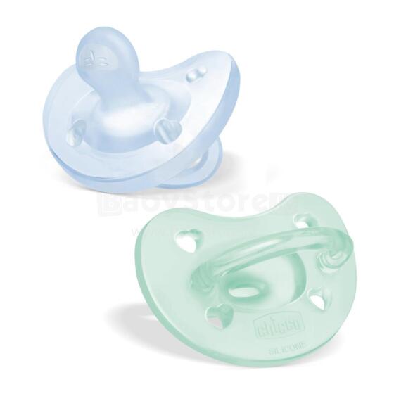 CHICCO 00073088210000 Pacifier PF SOFT blue 2-6m 2 pcs