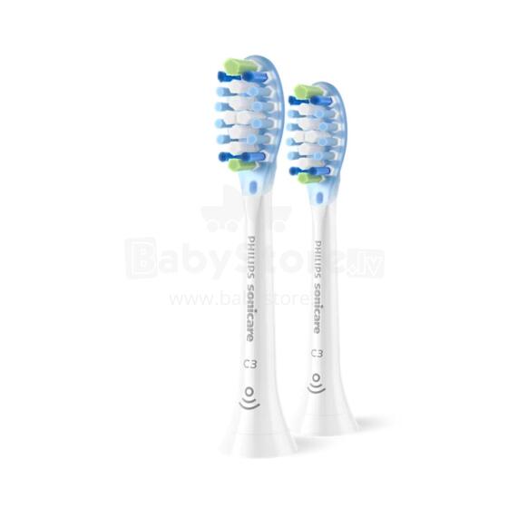 Sonicare C3 Premium Plaque Defence zobu birstes uzgalis (2gab) balts