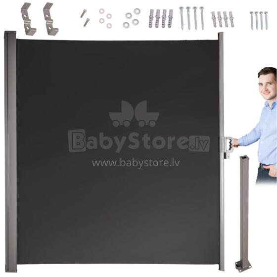 Ikonka Art.KX3218 Sānu terases nojume LUARO izvelkamais ekrāns 160 x 300 cm