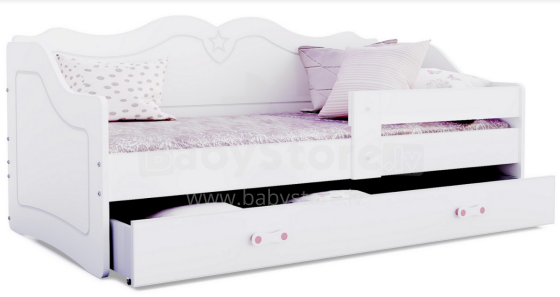 AJK Lili 1608 Art.241948 White подростковая кровать 160x80см