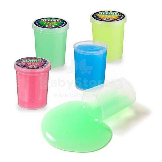 Glow-in-the-dark slime, 35 g, 4 assorted