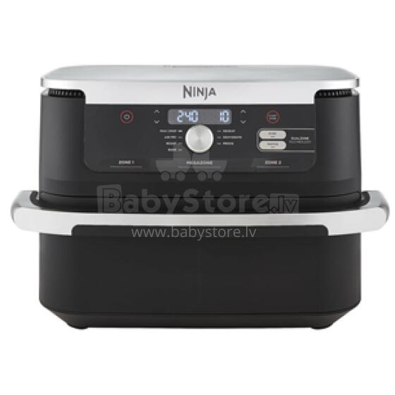 Ninja  karstā gaisa katls Double , 10.4l, 2470W, melns, nerūsējošais tērauds