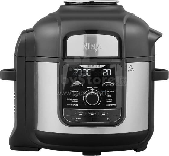 Ninja multivārāmais katls Foodi Max, 7.5l, 1760 W, melna sudraba