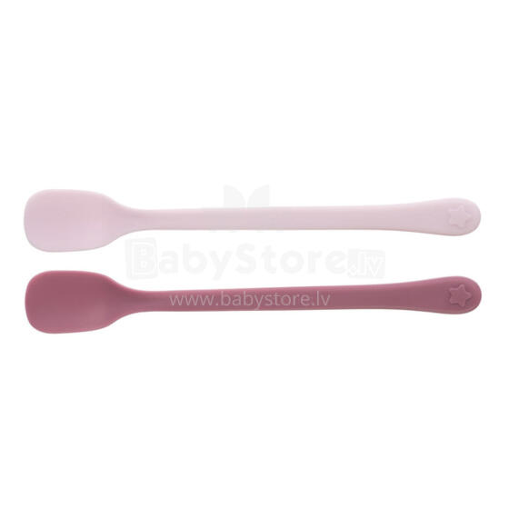 A0692 SET OF FLAT SPOONS 2PCS PINK