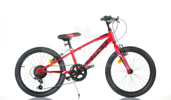 Bērnu velosipēds 20'' ''420 SPORT'', sarkans/melns, 6 ātrumi