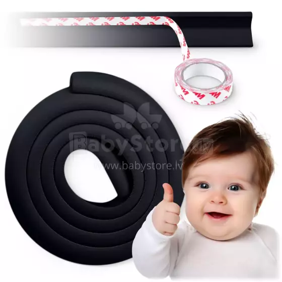 Ricokids Foam Tape Art.798701 Black  Aizsardzība uz leņķiem