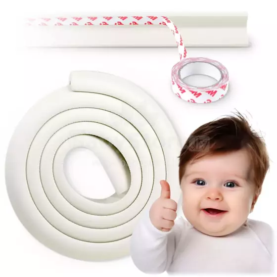 Ricokids Foam Tape Art.798700 White  Aizsardzība uz leņķiem