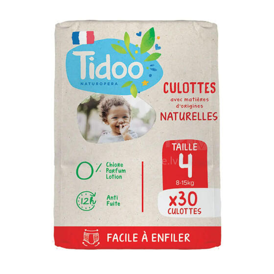 Tidoo Eco Nature Pants Art.243843  Экологические подгузники-трусики  M размер 8-15 кг, 30 шт
