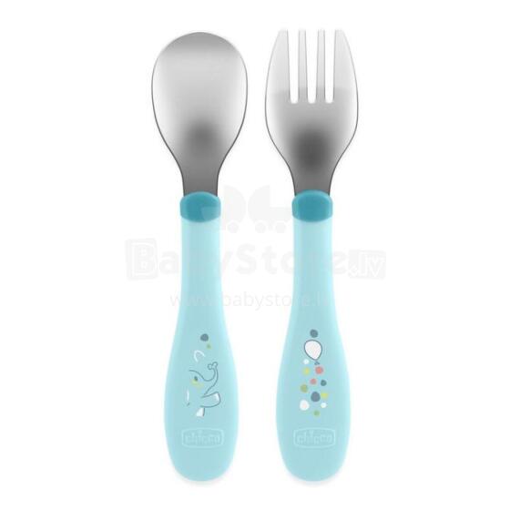 179428 METAL CUTLERY 18M + TURQUOISE