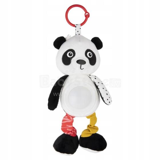 CANPOL 68/101 Plush Panda with a music box pendant and a BabiesBoo lamp