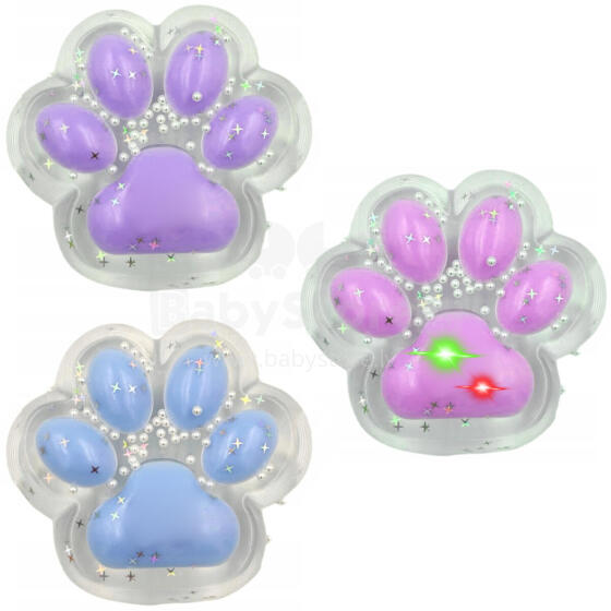 GNIOTEK SQUISHY ŁAPKA ŚWIATŁO PRZEZROCZY