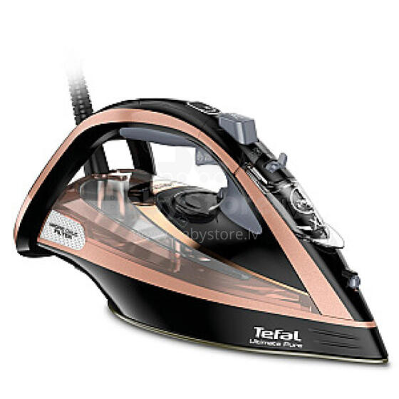 Утюг Tefal Ultimate Pure FV9845 Утюг для сухой и паровой уборки Подошва Durilium Autoclean 3200 Вт Черный, Медный