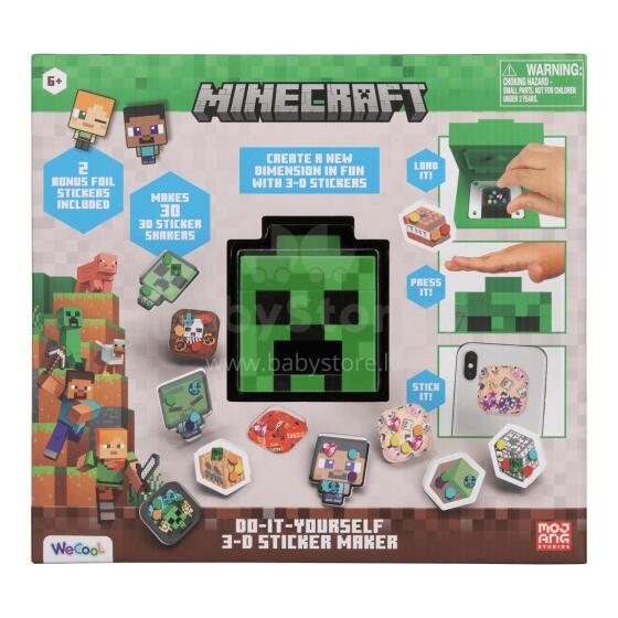 MINECRAFT DIY komplekts 3D uzlīmju veidotājs