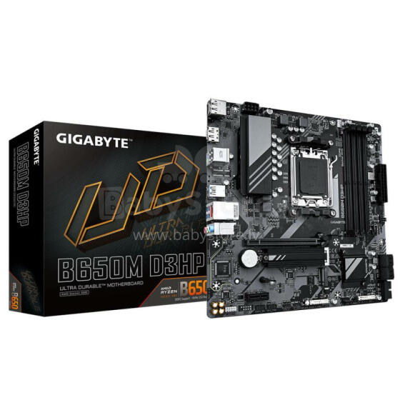 Mainboard GIGABYTE AMD B650 SAM5 Micro-ATX Memory DDR5 Memory slots 4 1xPCI-Express 3.0 1x 1xPCI-Express 4.0 16x 2xM.2 1xHDMI 2xDisplayPort 2xUSB 2.0 3xUSB 3.2 1xUSB-C 1xPS/2 1xRJ45 3xAudio p