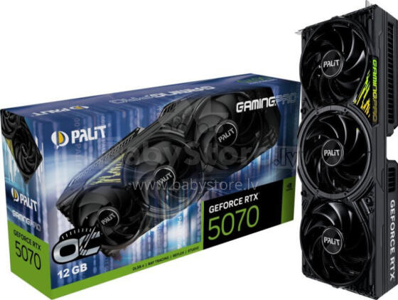 Видеокарта Palit GeForce RTX 5070 GamingPro OC 12GB GDDR7 DLSS4 (NE75070T19K9-GB2050A)