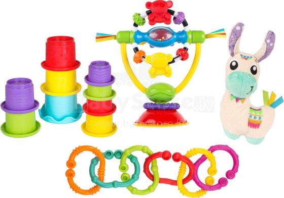 PLAYGRO Sensory Llama Explore and Play Gift Pack, 0188328
