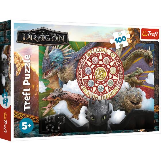 TREFL 16524 Puzzle 100 Dragons in action