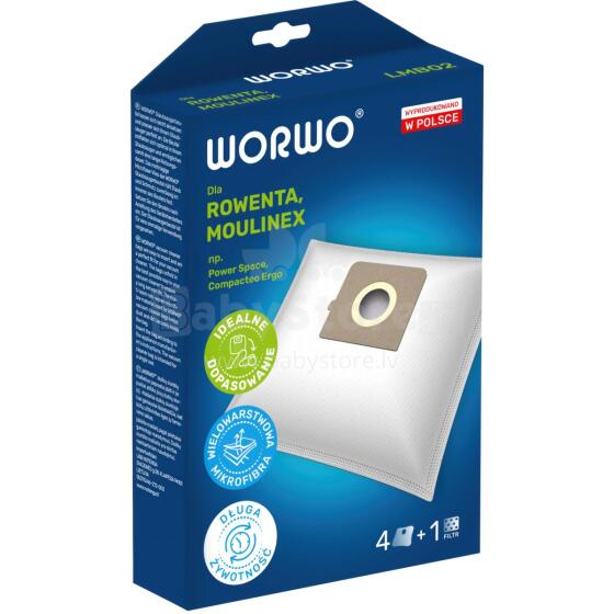 Vacuum bags WORWO LG TB9 /set 4 + filter / LMB02