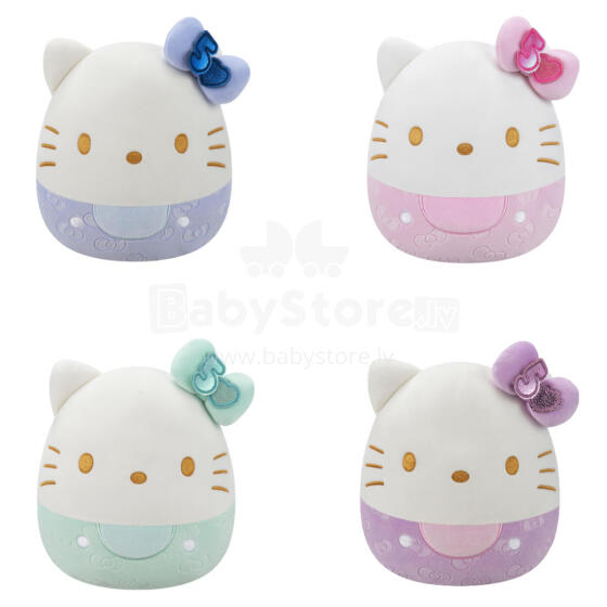 SQUISHMALLOWS HELLO KITTY W21 Plīša rotaļlieta Embossed Bows, 20 cm