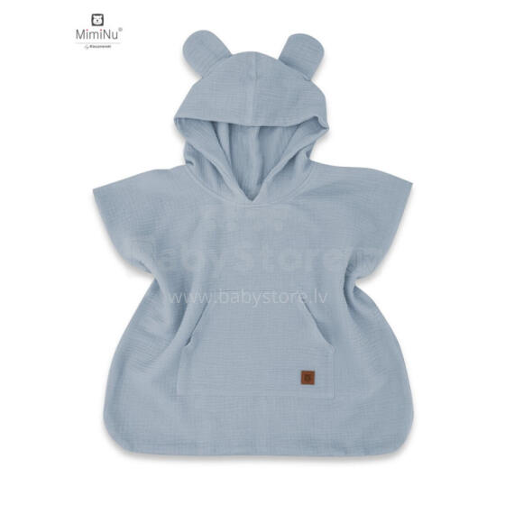 KIECZMERSKI Beach poncho, quick-drying size 1-4 years MUSLIN 100% cotton jeans