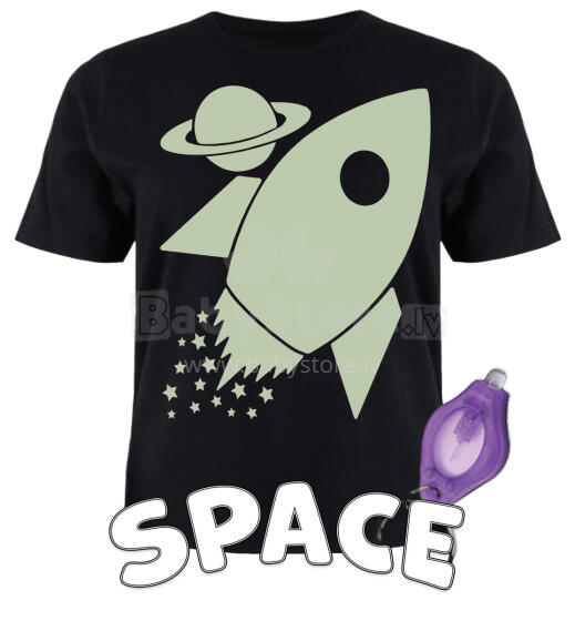 Футболка Splat Planet, светящаяся в темноте, Космос