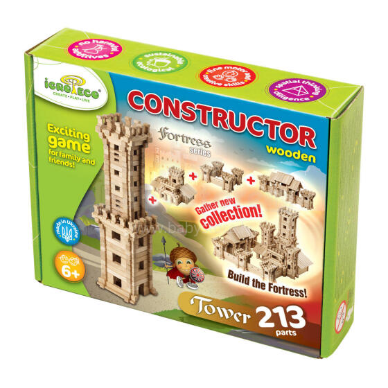 Konstruktors Tornis, 213 detaļas