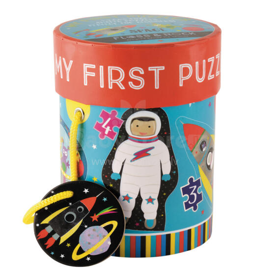 Manas pirmās puzles, Kosmoss, 4 puzles (3, 4, 6, 8 detaļas)