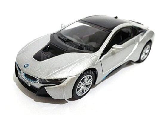KiNSMART automašīna, BMW i8, sudraba 