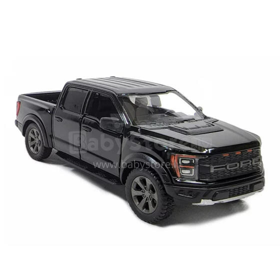 KiNSMART automašīna, 2022 Ford F-150 Raptor, melna