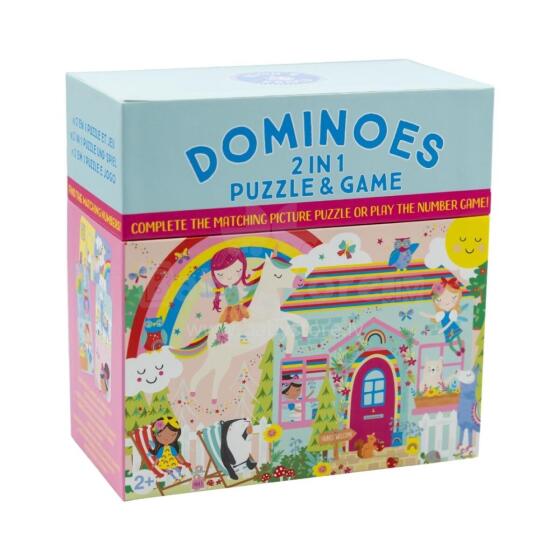 Spēle domino-puzle 2in1, Varavīksnes feja