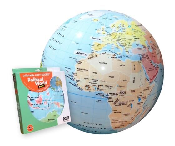 CALY Piepūšams globuss-bumba ''Pasaule'', 42 cm