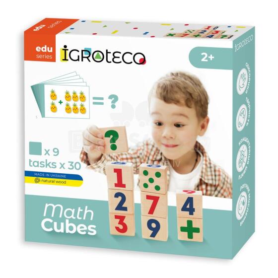 Игра-головоломка из деревянных кубиков Igroteco, 2+
