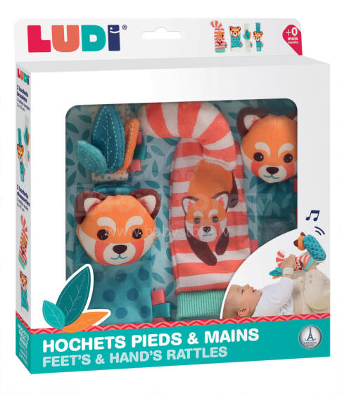 LUDI pēdu un roku grabulīšu komplekts
