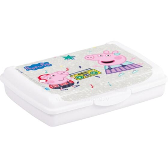 Food storage container deco-click-box mini 0.5L Olek &amp;quot;Peppa Pig&amp;quot; 17x13x3.5cm white