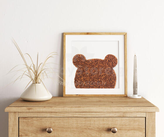 Room Accesories Art.246381 Dekoratīvs tekstila sienas dekors bērnistabai "Lācītis"– mīksts attēls rāmī