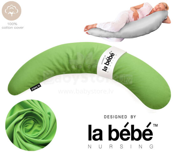 La Bebe™ Moon Сotton Maternity Pillow  Art.246550 Большая подушка для беременных с наполнителем из Memory Foam (особенно мягкий и тихий наполнитель) 195cm