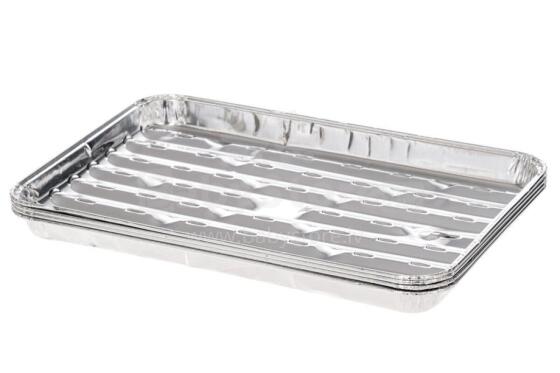 Mustang Barbeque foil tray 4 pcs aluminium