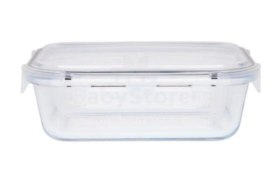 Maku Storage container glass with lid 1,04 L 21x15,5 cm