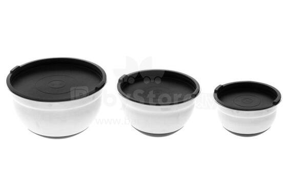 Maku Bowl steel with lid 3 pcs