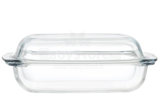 Maku Casserole dish with glass lid 3 L + 1,4 L 32x20x13 cm