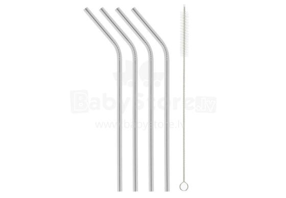 Maku Drinking straw stainless steel 4 pcs