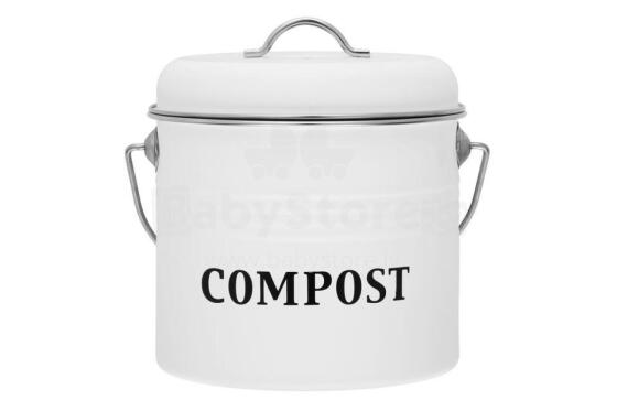 Maku Compost bin 3,5 L white