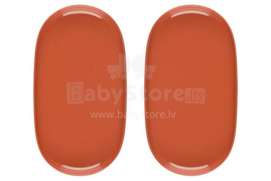 Maku Simple plate oval terracotta 2 pcs