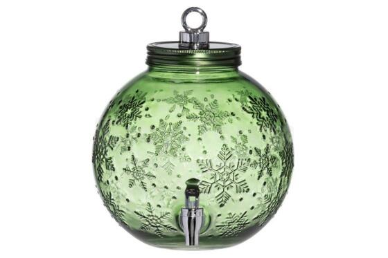 Winteria Beverage dispencer christmas ball 5,7 L green