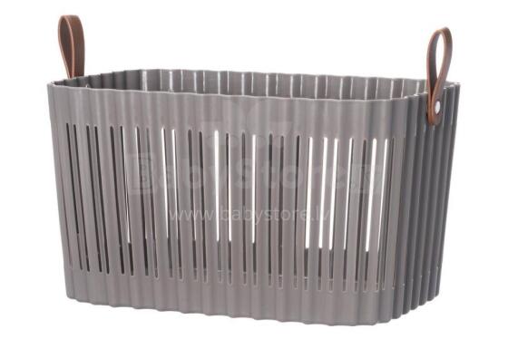 4Living Storage basket Air grey 31x22x18 cm