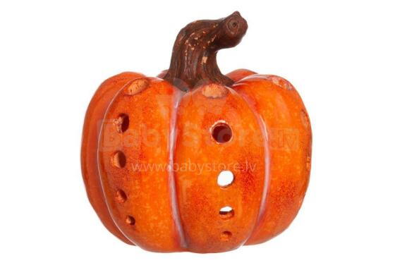 4Living svečturis ķirbju oranžā krāsā 17,5 cm