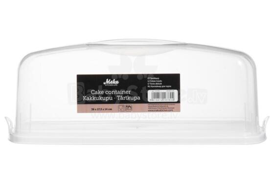 Maku Cake container rectangle white 38x17,5x14 cm