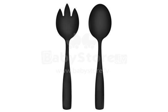 Сервировочные тарелки Maku Basic для салата, сталь, черный матовый