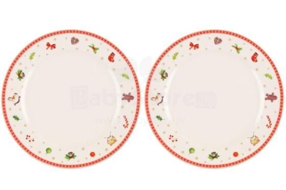 Winteria Plate Natale 2 pcs 26 cm